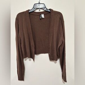 Divided Brown Sweater Jacket size small
